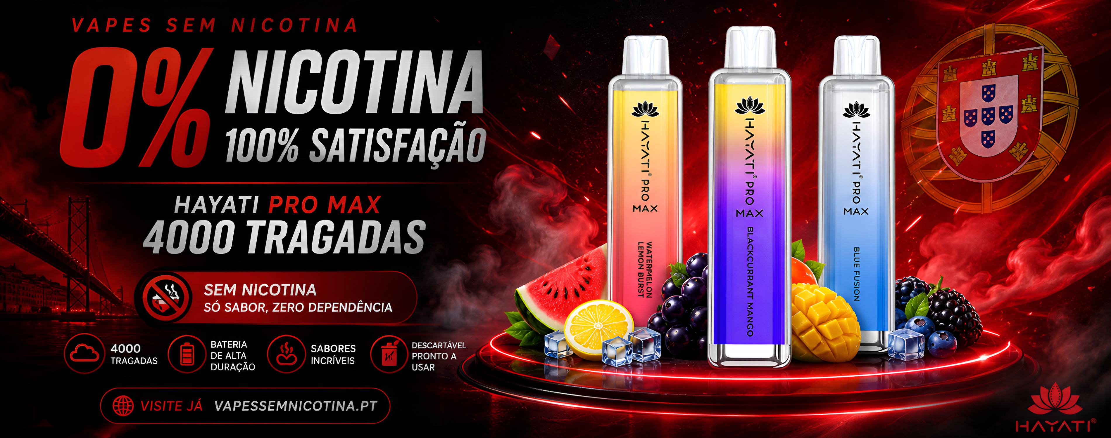 Hayati Pro Max Sem Nicotina Banner