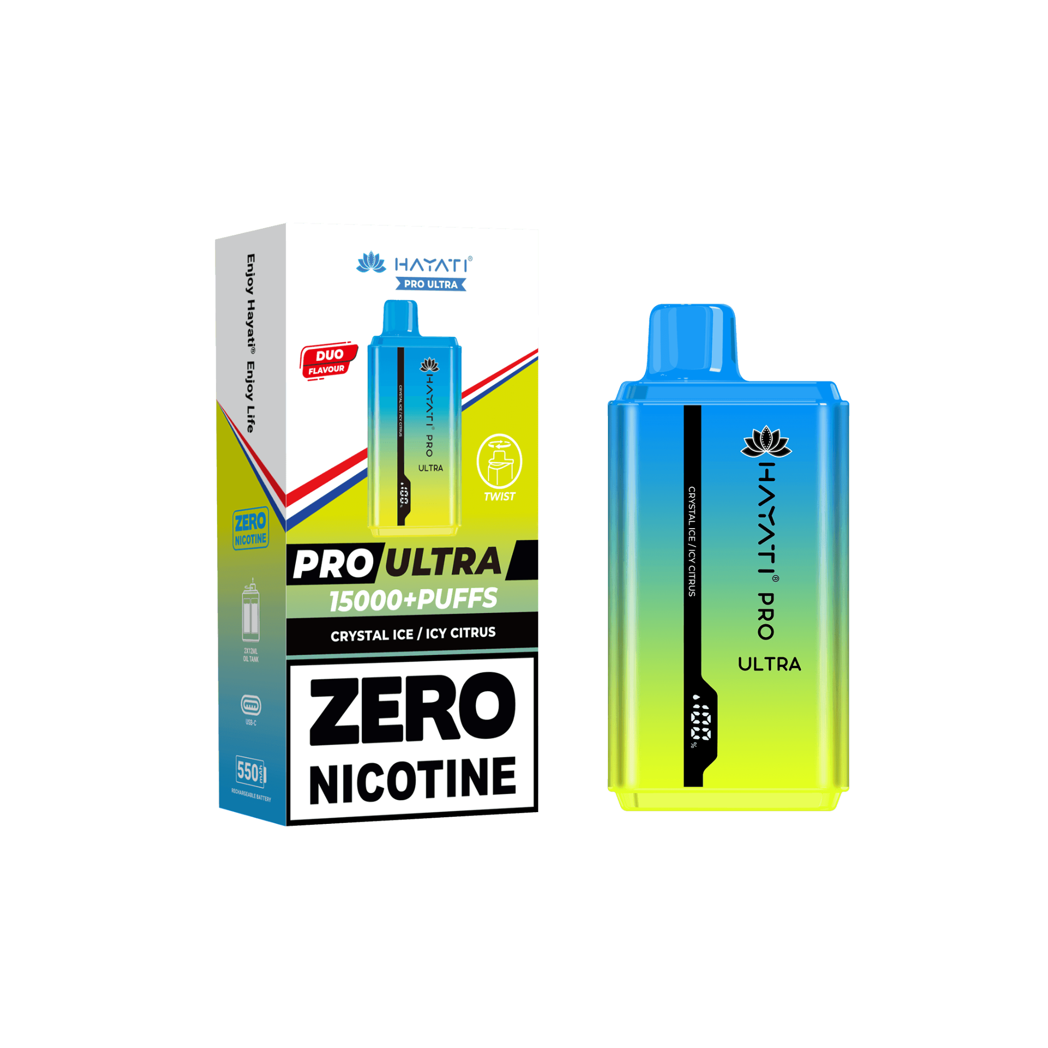 Hayati Pro Ultra 15K Vape Descartavel